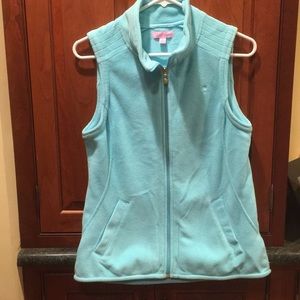 Lilly  Pulitzer light blue/turquoise fleece vest